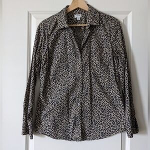 J.Crew Leopard Print Blouse